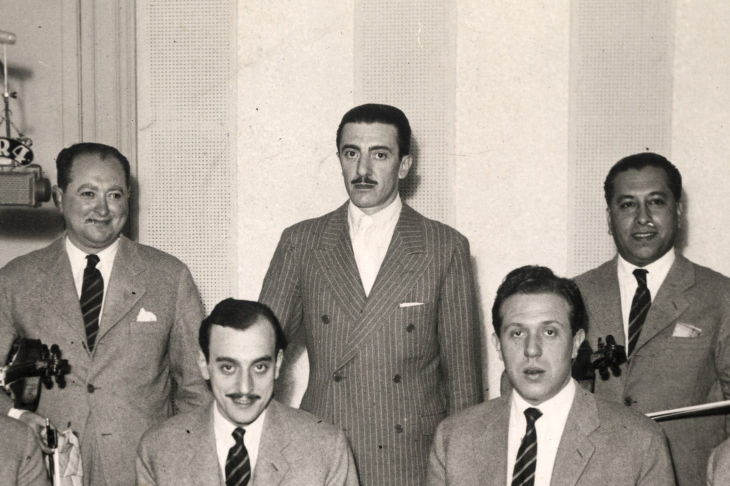 Rodolfo Biagi and the orchestra