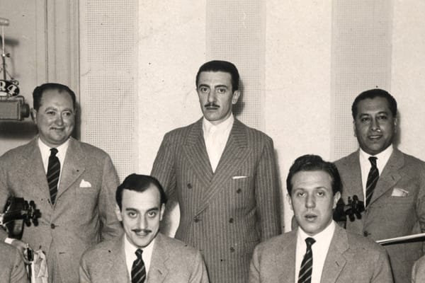 Rodolfo Biagi and the orchestra